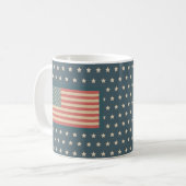 レトロアメリカ国旗コーヒーマグ コーヒーマグカップ (正面左)