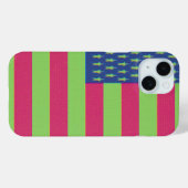 レトロアメリカ国旗 Case-Mate iPhoneケース (裏面 (横))