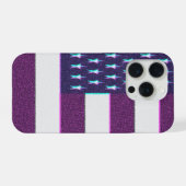 レトロアメリカ国旗  iPhoneケース (裏面横)