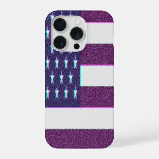 レトロアメリカ国旗  iPhoneケース (裏面)