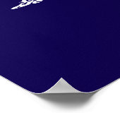 レトロアラスカ風光明媚なシルエット ポスター (角)