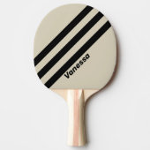 レトロアラバスタストライプー3名 卓球ラケット (正面)