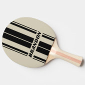 レトロアラバスターストライプボード名 卓球ラケット (横)