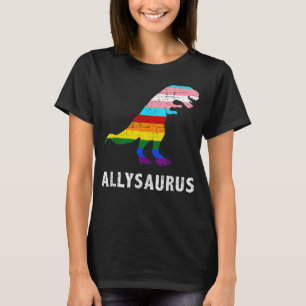 レトロアリサウルス恐竜レインボーLGBTトランスゲイL Tシャツ