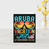 レトロアルバ島バケーション2025 マッチングファミリー＆フレンド カード (黄色い花)