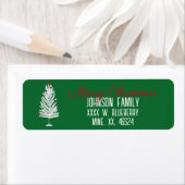 レトロアルミクリスマスツリー ラベル (インサイチュ)