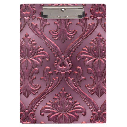 レトロアルミニウム金属 クリップボード (正面)