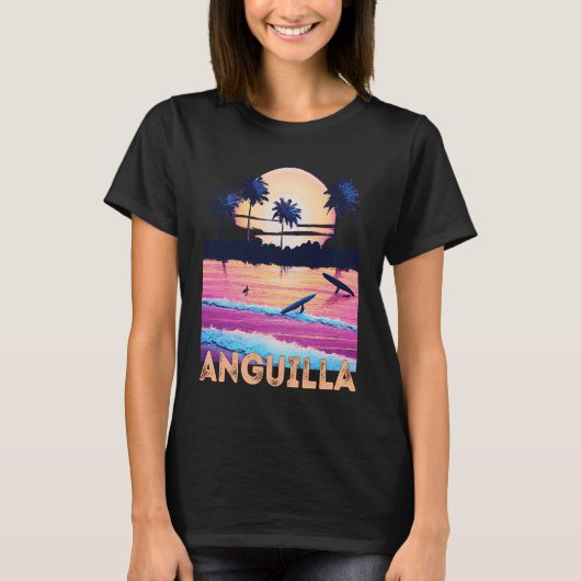 レトロアンギラサミカリブのネリーサーフ Tシャツ (正面)