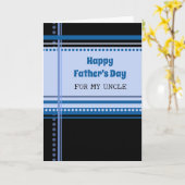 レトロアンクルハッピーファーザーズデイ カード (黄色い花)