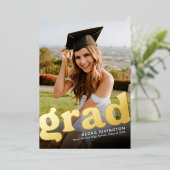 レトロアングル箔目盛り用フォトカード 箔招待状 (立ち正面)