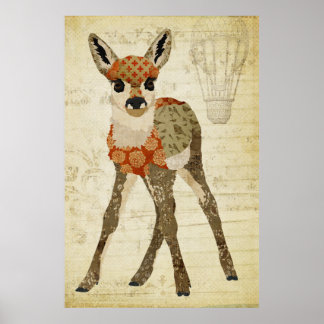 レトロアンバーフローラ画廊ポスター ポスター