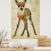 レトロアンバーフローラ画廊ポスター ポスター (キッチン)