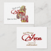 レトロアヴォン感謝していユー ノートカード (正面/裏面)