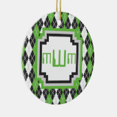 レトロアーガイルオーナメント セラミックオーナメント (右)