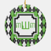 レトロアーガイルオーナメント セラミックオーナメント (裏面)