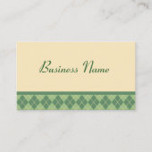 レトロアーガイル名刺 名刺 (正面)