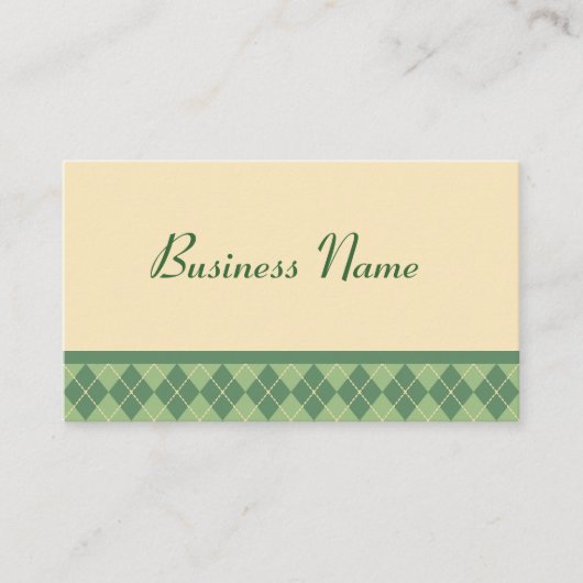 レトロアーガイル名刺 名刺 (正面)