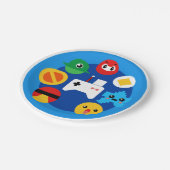 レトロアーケードおもしろい ペーパープレート (アングル)