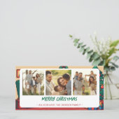 レトロアーケードクリスマスカードと写真 シーズンカード (スタンド正面)