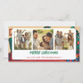 レトロアーケードクリスマスカードと写真 シーズンカード (正面)