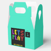 レトロアーケードゲームキッズ1st誕生日パーティー フェイバーボックス (オープン)