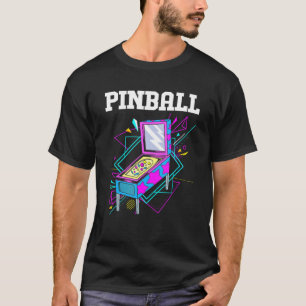 レトロアーケードゲームズヴィンテージピンボール Tシャツ