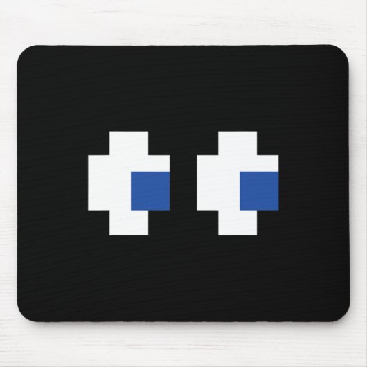 レトロアーケードゲームハロウィーン幽霊パートナーグループ マウスパッド (正面)