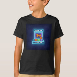 レトロアーケードゲームバースデーパーティー Tシャツ