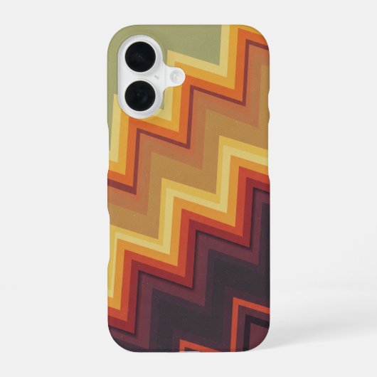 レトロアーケードジグザグ iPhone 16ケース (裏面)