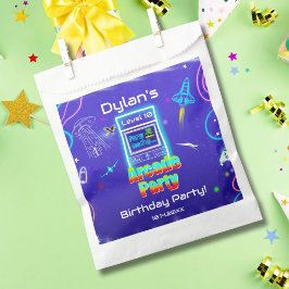 レトロアーケードパワーアップゲーム誕生日パーティー フェイバーバッグ