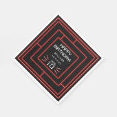 レトロアーケードビデオゲームネオン子供の誕生日 スタンダードランチョンナプキン (角)