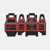 レトロアーケードビデオゲームネオン子供の誕生日 フェイバーボックス (折り畳みなし)