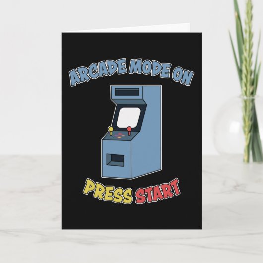 レトロアーケードビデオゲームマシン レトロゲーム ギフト カード (正面)