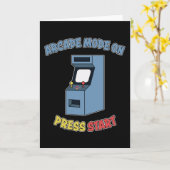 レトロアーケードビデオゲームマシン レトロゲーム ギフト カード (黄色い花)