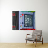 レトロアーケードビデオゲーム誕生日パーティー背景 タペストリー (インサイチュ(横))