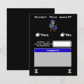 レトロアーケードビデオゲームRSVP 出欠カード (正面/裏面)