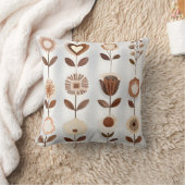 レトロアースートーンボホフローラ装飾用クッション クッション (ブランケット)