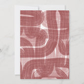 レトロアーチと曲げ結婚線 招待状 (裏面)