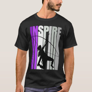 レトロアーチェリーガール射手誕生日インスピアル Tシャツ