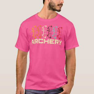 レトロアーチェリーI弓Iアーチャー Tシャツ