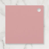 レトロアーチコーラルピンク結婚ズ フェイバータグ (裏面)