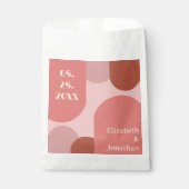 レトロアーチコーラルピンク結婚ズ フェイバーバッグ (正面)