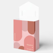 レトロアーチコーラルピンク結婚ズ フェイバーボックス (オープン)