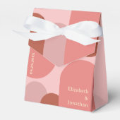 レトロアーチコーラルピンク結婚ズ フェイバーボックス (正面サイド)