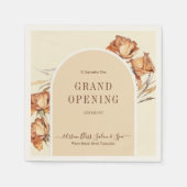 レトロアーチスクリプトグランド開幕式 スタンダードカクテルナプキン (正面)