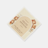 レトロアーチスクリプトグランド開幕式 スタンダードカクテルナプキン (角)