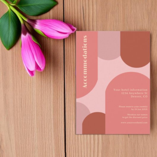 レトロアーチズコーラルピ結婚ンクの宿泊施設 エンクロージャーカード