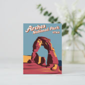 レトロアーチズナショナルパークユタイラストレーション シーズンポストカード (スタンド正面)
