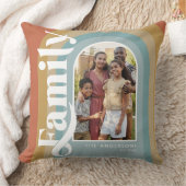 レトロアーチファミリ名 クッション (ブランケット)