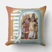 レトロアーチファミリ名 クッション (正面)